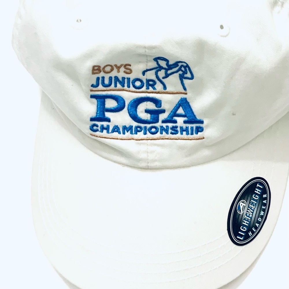 NWT AHEAD lightweight Headwear 
Illinois PGA Boys Junior League Golf Hat, white - Picture 2 of 3